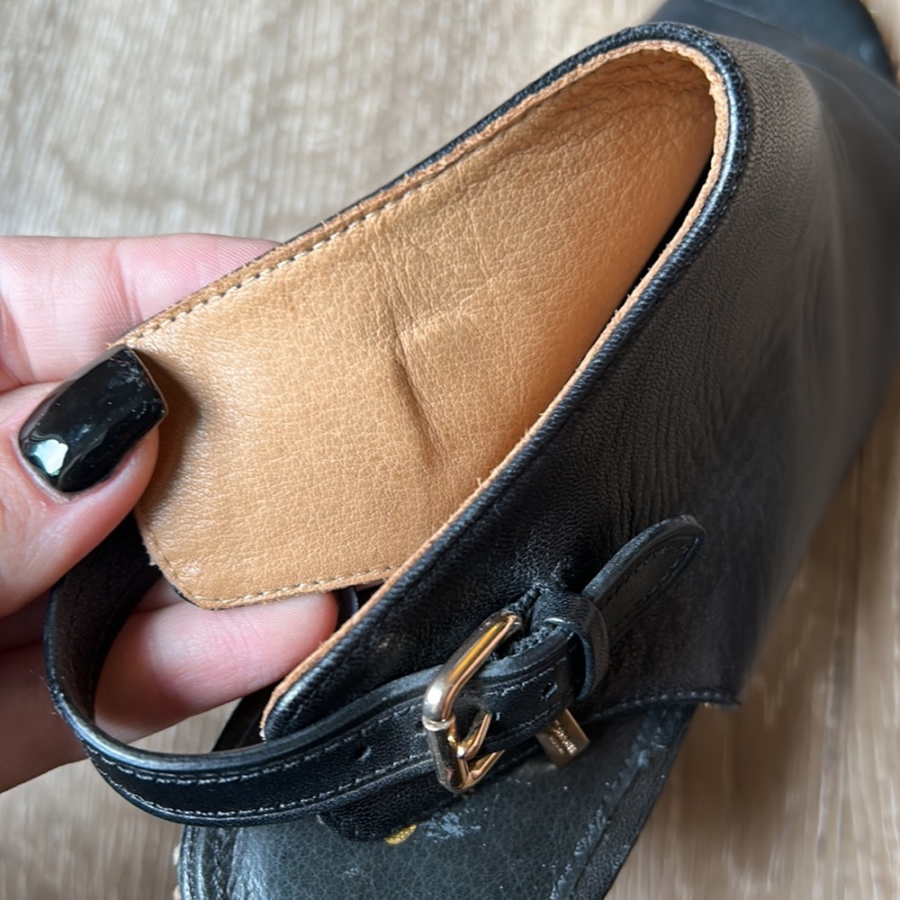 FINAL REDUCTION Coach Peep-toe Leather Heels Accented with Studs - Picture 6 of 10